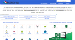 Desktop Screenshot of javatportal.com
